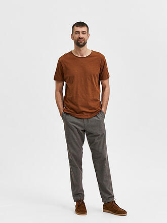SELECTED | T-Shirt Regular Fit | braun
