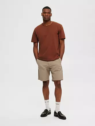 SELECTED | T-Shirt SLHASPEN | braun