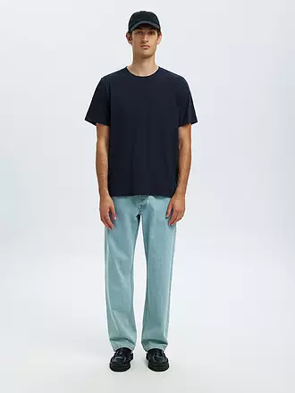 SELECTED | T-Shirt SLHASPEN | blau