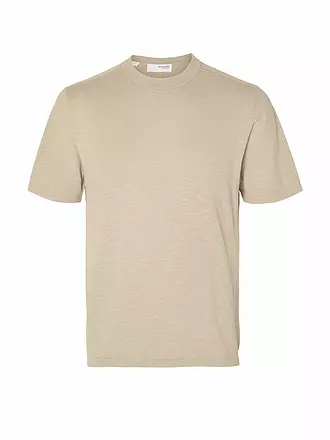 SELECTED | T-Shirt SLHBERG | beige