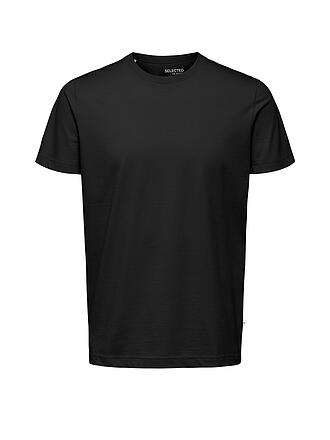 SELECTED | T-Shirt SLHNORMAN | schwarz