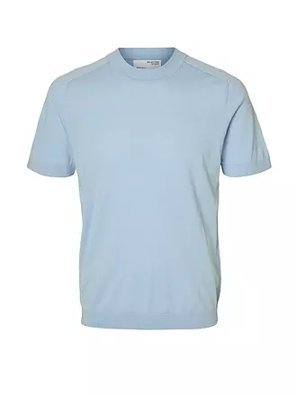 SELECTED | T-Shirt SLHTRAY | hellblau
