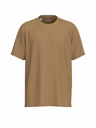 SELECTED | T-Shirt T-Shirt SLHASPEN | braun