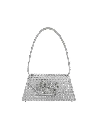 SELF-PORTRAIT | Ledertasche - Mini Bag | silber