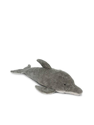SENGER NATURWELT | Kuscheltier und Wärme Kissen Delfin groß | grau