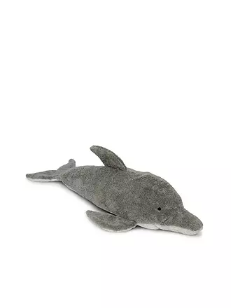 SENGER NATURWELT | Kuscheltier und Wärme Kissen Delfin groß | grau