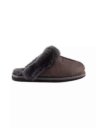 SHEPHERD OF SWEDEN | Hausschuhe - Slipper Jessica leo chestnut | grau