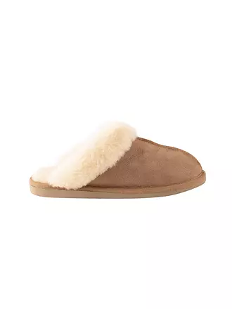 SHEPHERD OF SWEDEN | Hausschuhe - Slipper Jessica leo chestnut | camel