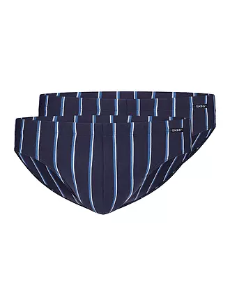 SKINY | Brasil Slip 2er Pkg Advantage Men Crownblue Stripe | grau