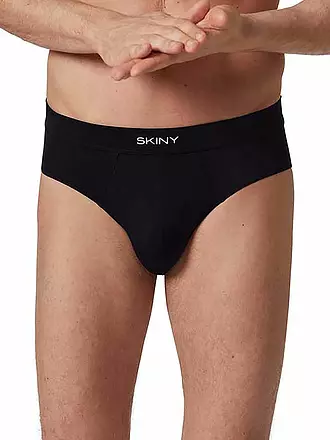 SKINY | Brasil Slip Organic Cotton Deluxe Ombre Blue | schwarz