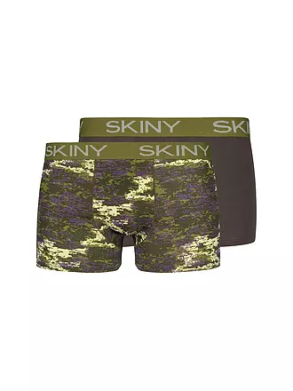 SKINY | Pants 2er Pkg. aquamarine leafs selection | olive