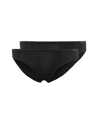 SKINY | Slip 2er Pkg ADVANTAGE COTTON black | beige