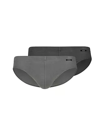 SKINY | Slip 2er Pkg. gunmetal stripes selection | grau