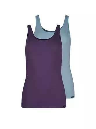 SKINY | Tank Top ADVANTAGE COTTON 2er Pkg lavenderaqua selection | blau