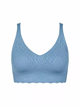SLOGGI | Bustier ZERO FEEL BLISS black | hellblau