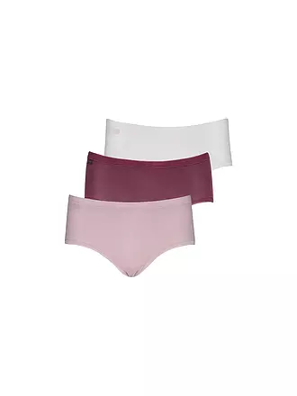 SLOGGI | Pants 3er Pkg multiple colours | dunkelrot