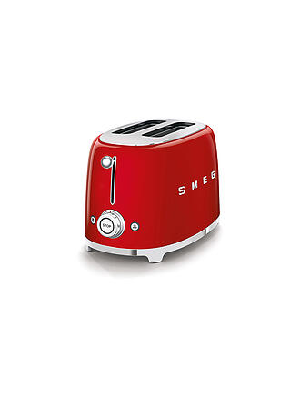 SMEG | 2 Schlitz Toaster 50‘s Retro Style Creme TSF01CREU | rot