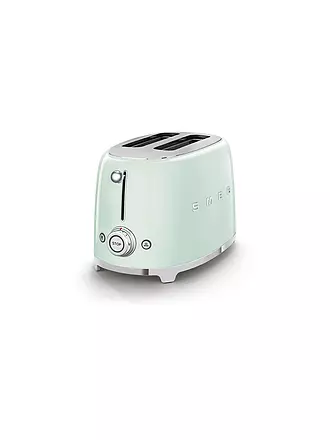 SMEG | 2 Schlitz Toaster 50‘s Retro Style Schwarz TSF01BLEU | hellgrün