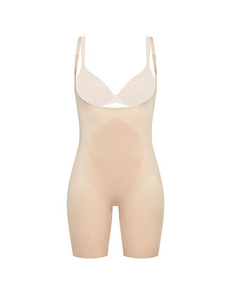 SPANX | Thinstincts® 2.0 Open-Bust Mid-Thigh Bodysuit Soft Nude | beige
