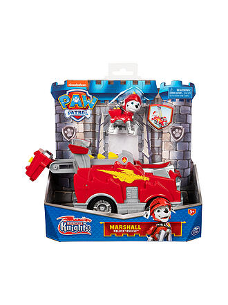 SPINMASTER | PAW Patrol Rescue Knights Basis Fahrzeug Spielzeugauto von Marshall mit Welpenfigur | keine Farbe