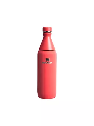 STANLEY | Isolierflasche - Thermosflasche ALL DAY SLIM BOTTLE 0,6l Hot Coral | hellblau