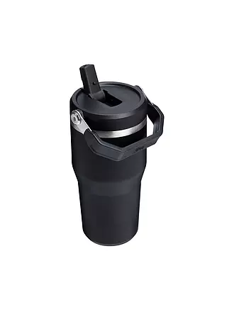 STANLEY | Isolierflasche - Thermosflasche Flip Straw 2.0 0.6l Rose Quartz | schwarz