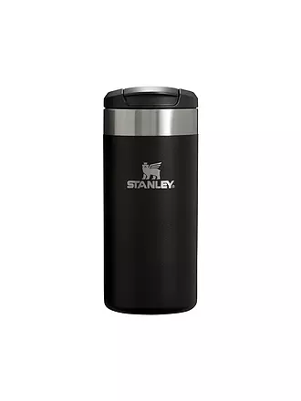 STANLEY | Isoliertrinkbecher AEROLIGHT TRANSIT MUG 0,35l Black 2.0 | hellgrau