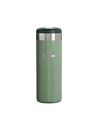 STANLEY | Isoliertrinkbecher AEROLIGHT TRANSIT MUG HAMMERTONE 0,47l Black 2.0 | dunkelgrün