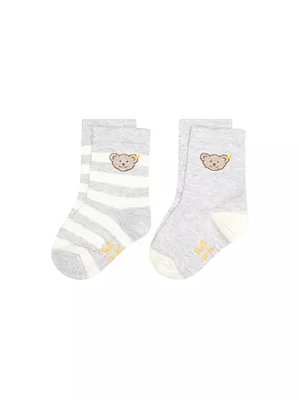STEIFF | Baby Socken 2er Pkg. grau mel | dunkelblau