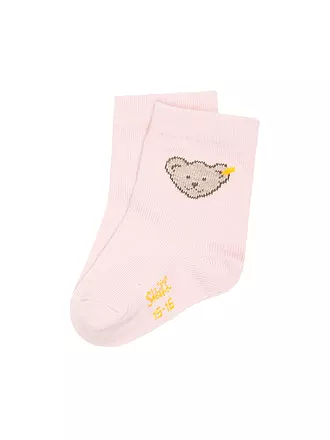 STEIFF | Baby Socken silver pink | weiss