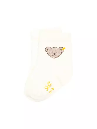 STEIFF | Baby Socken silver pink | weiss