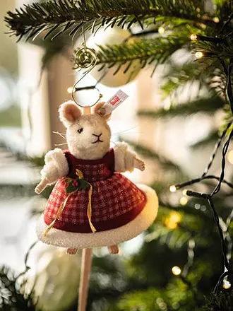 STEIFF | Mrs Santa Maus Ornament | keine Farbe