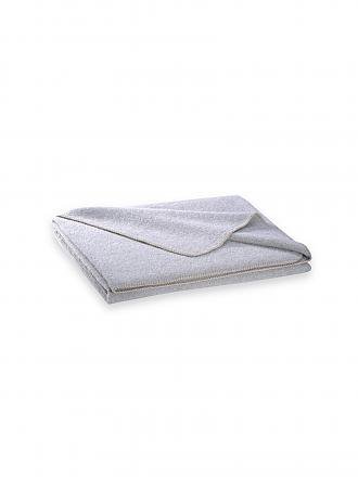 STEINER 1888 | Wolldecke - Plaid Alina 145x190cm Crocus | grau