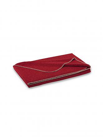 STEINER 1888 | Wolldecke - Plaid Alina 150x190cm Mais | rot