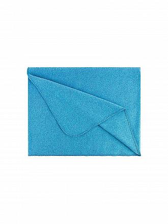 STEINER 1888 | Wolldecke - Plaid Sophia 145x190cm Aqua | dunkelblau