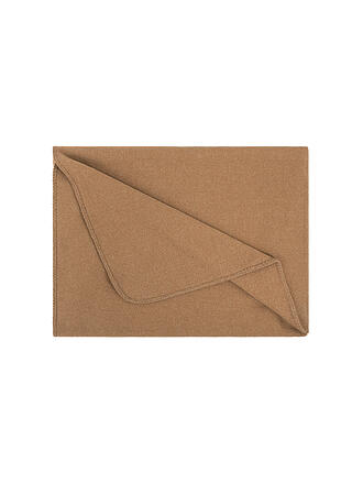 STEINER 1888 | Wolldecke - Plaid Sophia 145x190cm Himbeer | Camel