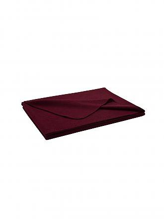 STEINER 1888 | Wolldecke - Plaid Sophia 145x190cm Latte | rot
