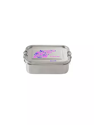 STEP BY STEP | Edelstahl Lunchbox Purple & Rose | silber