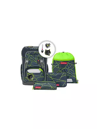 STEP BY STEP | Schulrucksack Set GIANT Dark Cat Chiko | türkis
