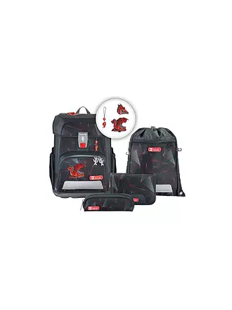 STEP BY STEP | Schultaschen Set 5tlg CLOUD Dragon Drako | schwarz