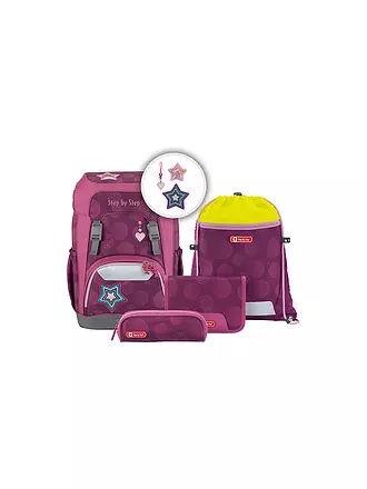 STEP BY STEP | Schultaschen Set 5tlg Giant Glamour Star | pink