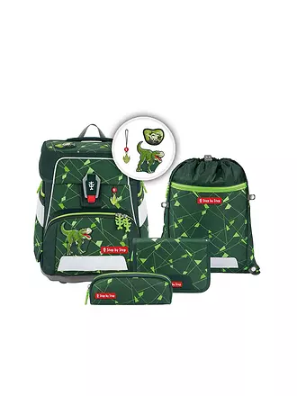 STEP BY STEP | Schultaschen Set 5tlg SPACE Shine Dino Night Tyro | dunkelblau