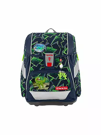 STEP BY STEP | Schultaschen Set 6tlg 2in1 Plus Wild T-Rex Taro | schwarz