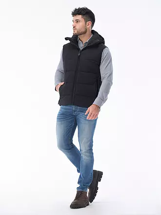 STRELLSON | Steppgilet LEGGERO | schwarz