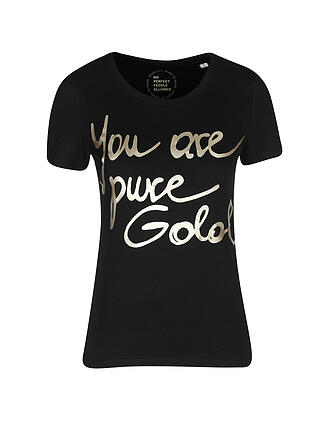 STUDIO JFK | T-Shirt YOU ARE PURE GOLD | weiß