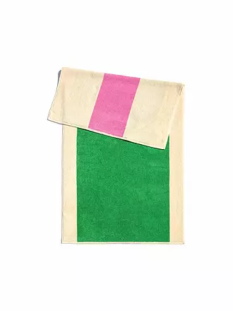 SUITE702 | Duschtuch 70x140cm MARTENS AND MARTENS Pink/Green | hellbraun