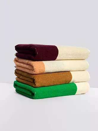 SUITE702 | Duschtuch 70x140cm MARTENS AND MARTENS Pink/Green | gelb
