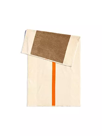 SUITE702 | Duschtuch 70x140cm MARTENS AND MARTENS Yellow/Bordeaux | hellbraun