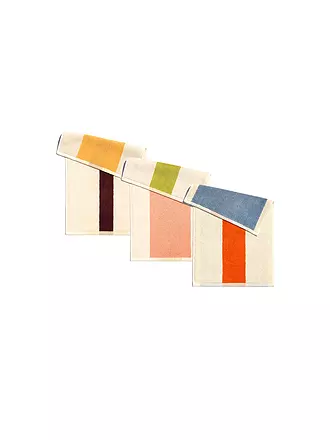 SUITE702 | Gästetuch Set 3x 30x50cm MARTENS AND MARTENS Pink/Royal Blue/Brown | bunt
