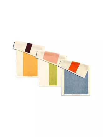 SUITE702 | Gästetuch Set 3x 30x50cm MARTENS AND MARTENS Pink/Royal Blue/Brown | bunt